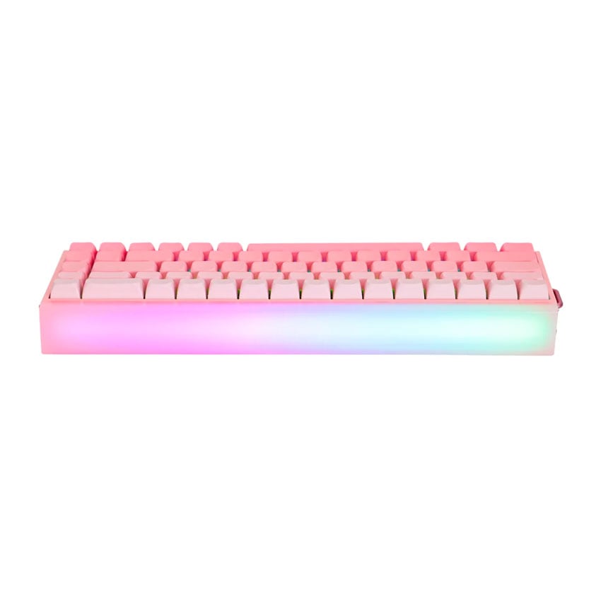 TECLADO AULA HERO68HE RGB CABLEADO INGLES WHITE CONTOUR - BLACK KING MAGNETIC SWITCH - 3