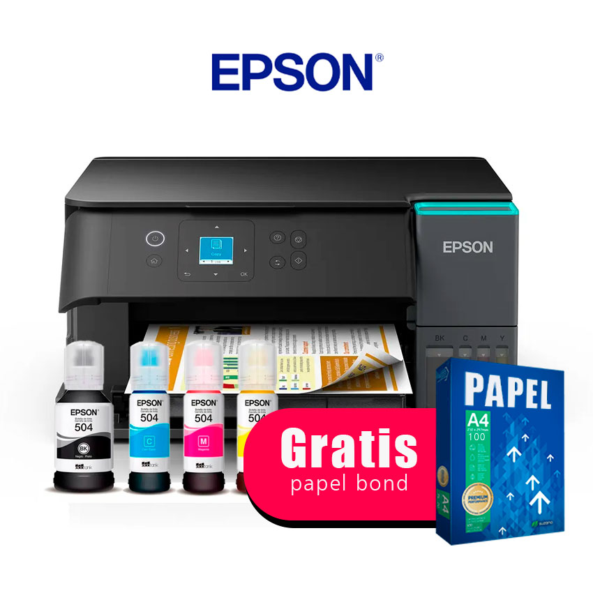 IMPRESORA EPSON ECOTANK L4360 MULTIFUNCIONAL WIFI DUPLEX NEGRO - 1