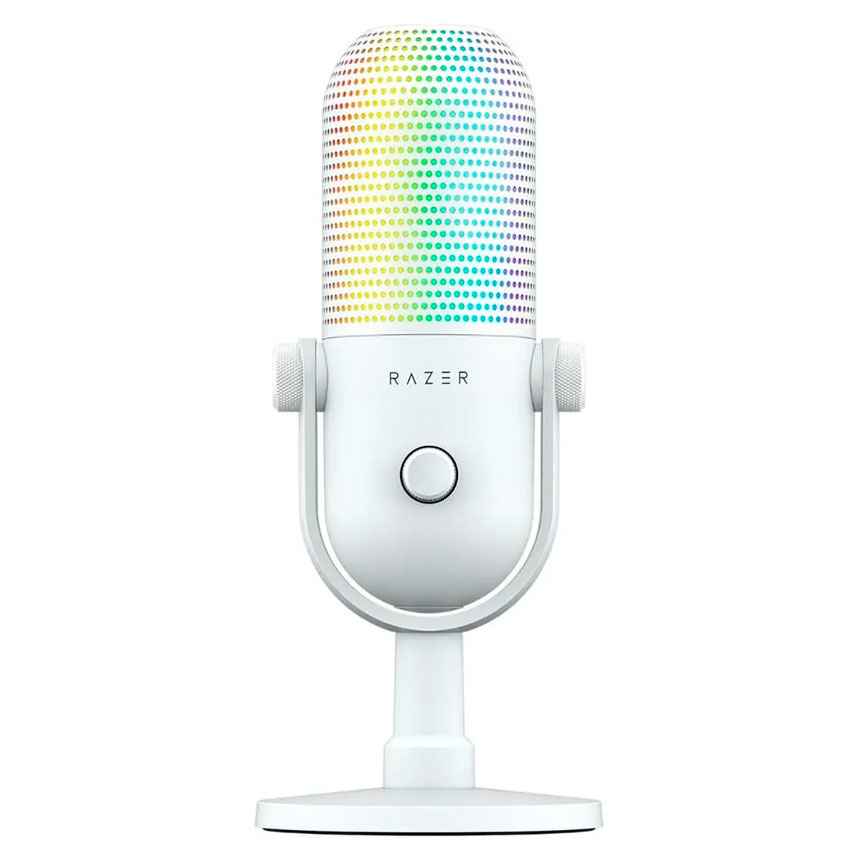 MICRÓFONO RAZER SEIREN V3 CHROMA RGB USB MIC WHITE EDITION - 1