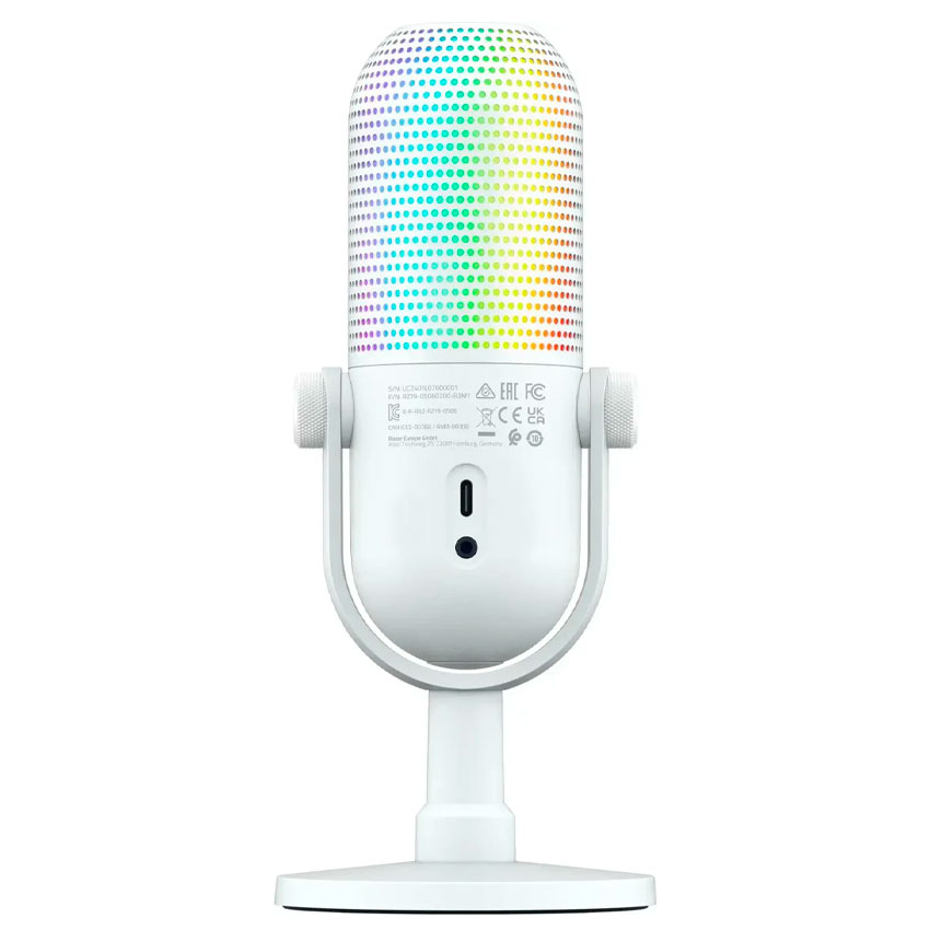 MICRÓFONO RAZER SEIREN V3 CHROMA RGB USB MIC WHITE EDITION - 2