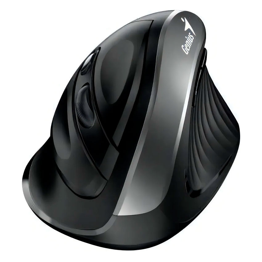 MOUSE GENIUS ERGO 8250S WIRELESS VERTICAL 6-BOT SILVER GREY - 1