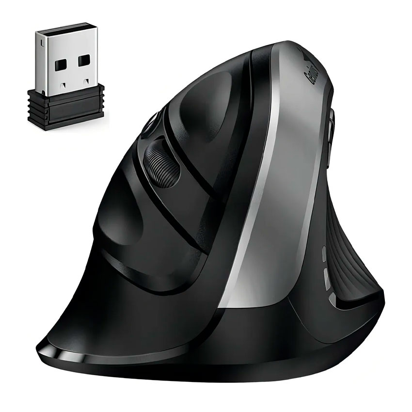 MOUSE GENIUS ERGO 8250S WIRELESS VERTICAL 6-BOT SILVER GREY - 6