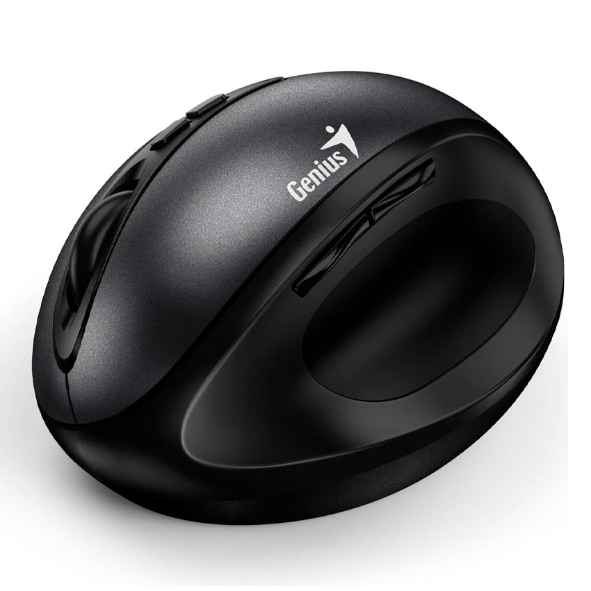 MOUSE GENIUS ERGO 8300S WIRELESS VERTICAL 7-BOT BLACK - 3