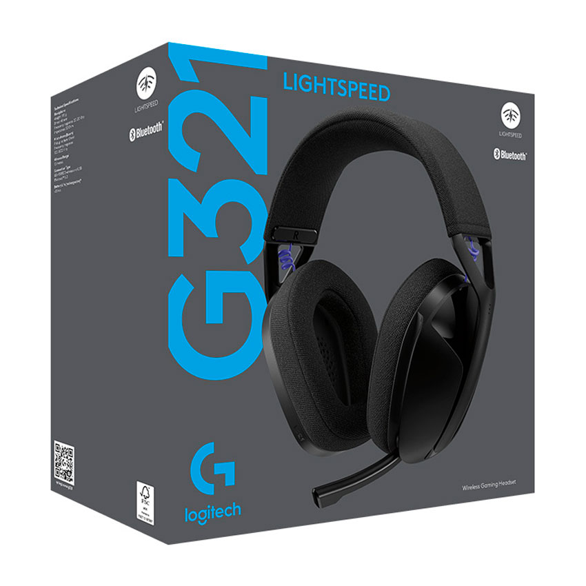 AUDÍFONOS LOGITECH G321 LIGHTSPEED BLUETOOTH - NEGRO - 7