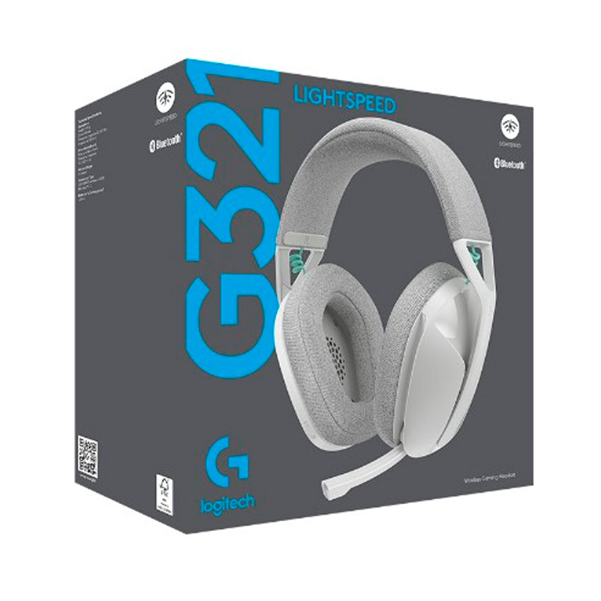 AUDÍFONOS LOGITECH G321 LIGHTSPEED BLUETOOTH - BLANCO - 7