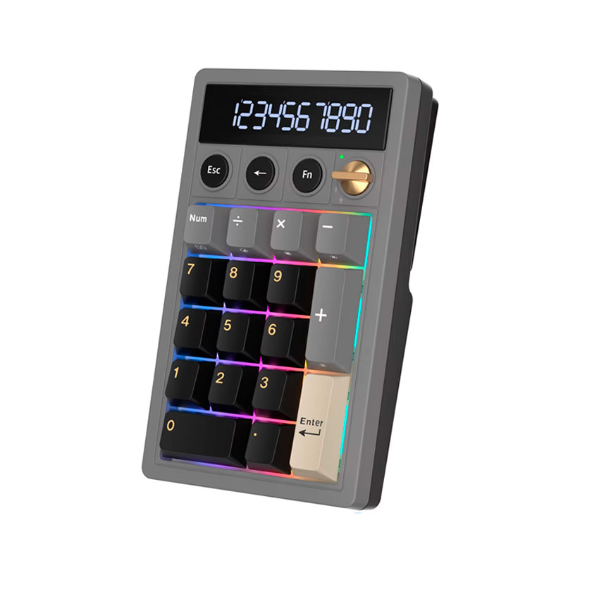 TECLADO NUMÉRICO ROYAL KLUDGE RK M20 PHANTOM CREAMY SWITCH RGB TRI-MODE - 2