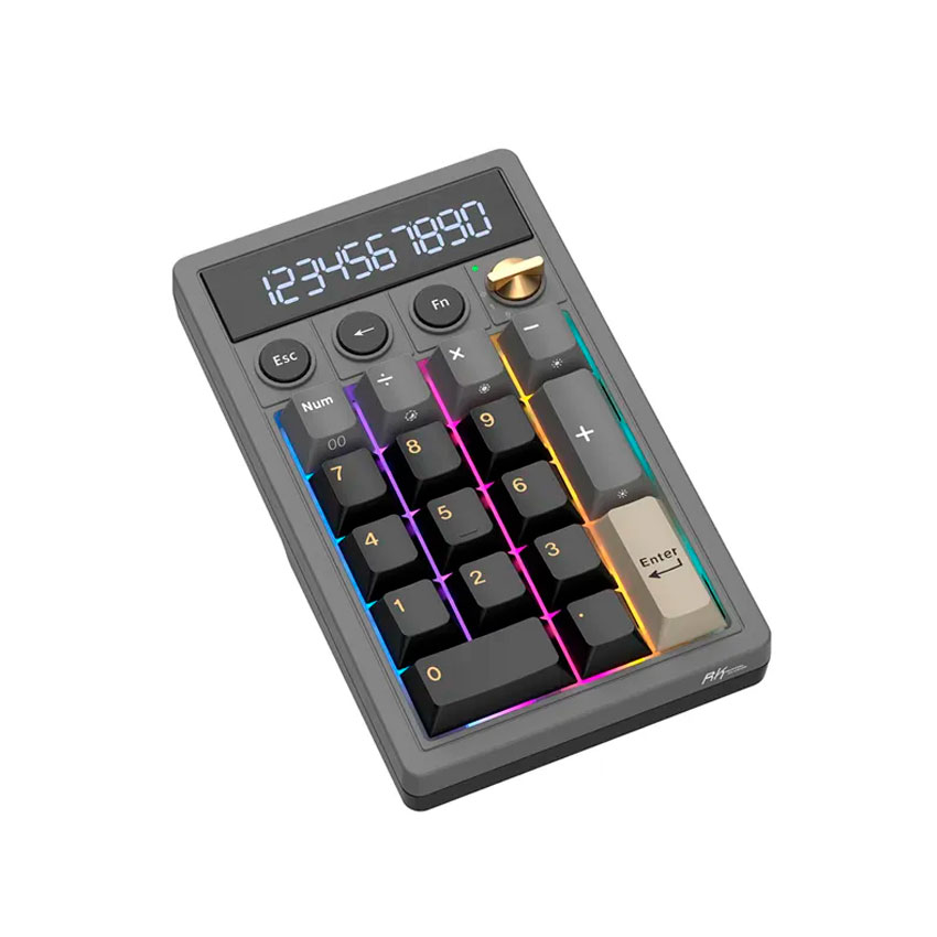TECLADO NUMÉRICO ROYAL KLUDGE RK M20 PHANTOM CREAMY SWITCH RGB TRI-MODE - 3