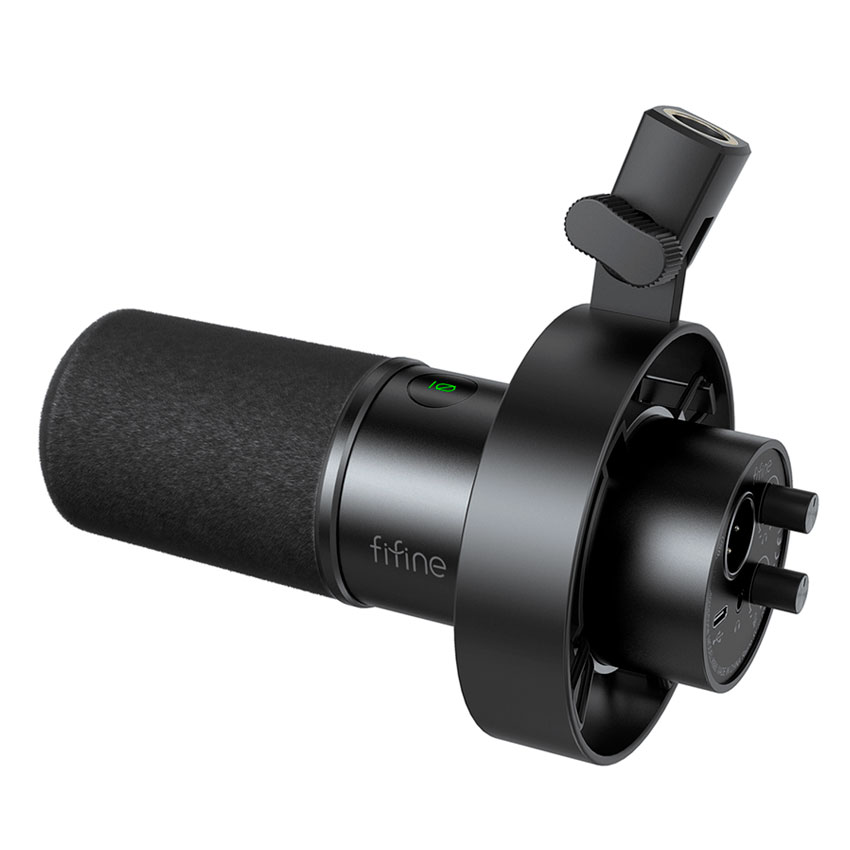 MICRÓFONO FIFINE K688 DINÁMICO NEGRO USB/XLR CARDIOIDE PROFESIONAL - 4