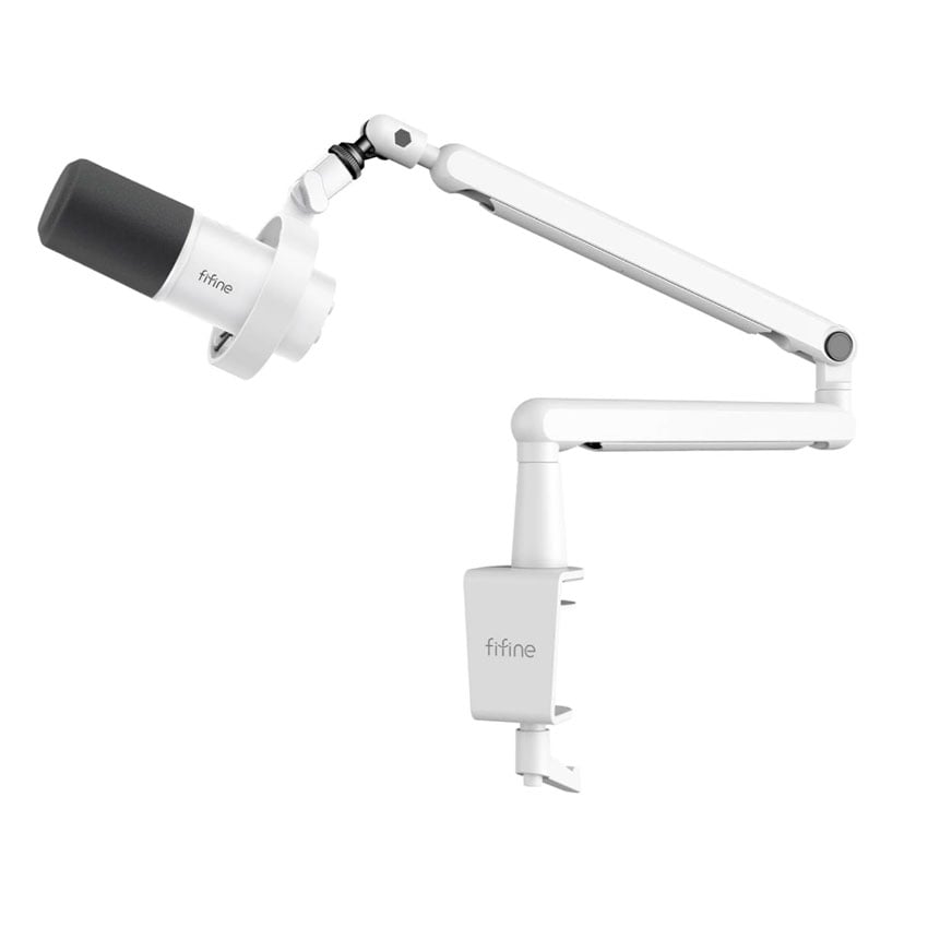 MICRÓFONO FIFINE T688W BLANCO USB/XLR DINÁMICO CON BRAZO - 2