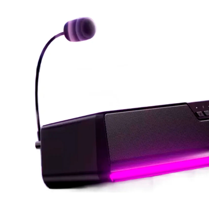 PARLANTE CON MICRÓFONO AULA GS6 PRO CABLEADO 7.1 SURROUND / NEGRO - 2