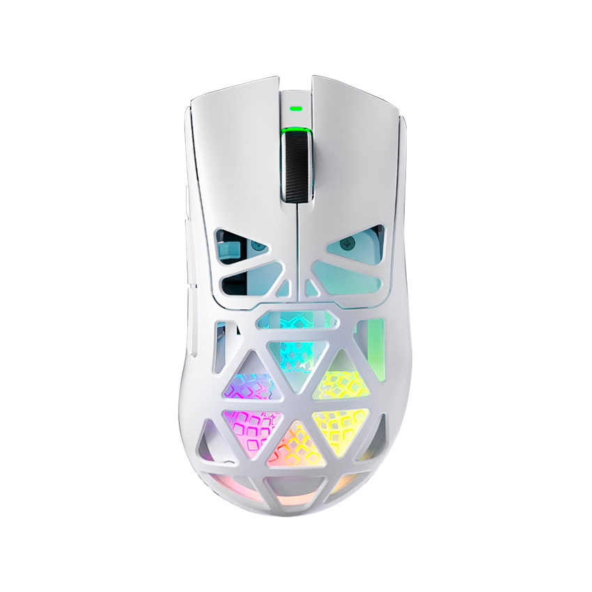 MOUSE AULA SC620 RGB INALÁMBRICO 12K DPI WHITE - 1