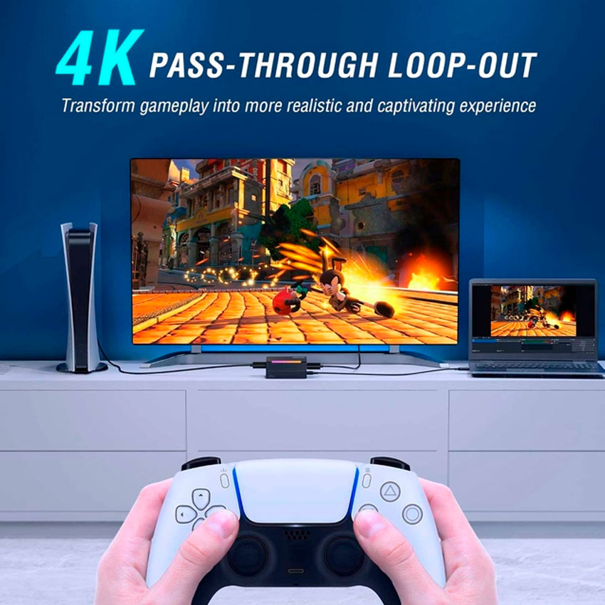 CAPTURADOR DE VIDEO FIFINE AMPLIGAME V3 FULL HD 4K USB-C - 5