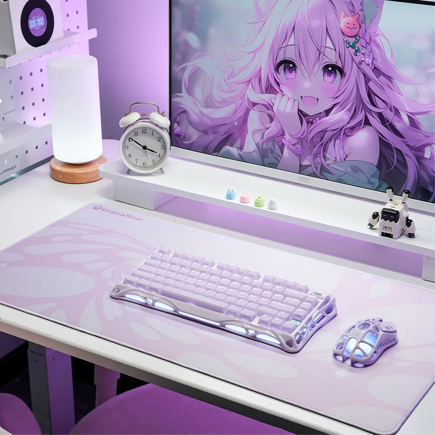 MOUSE PAD GRAVASTAR XL ANTIDESLIZANTE LAVENDER PURPLE - 3