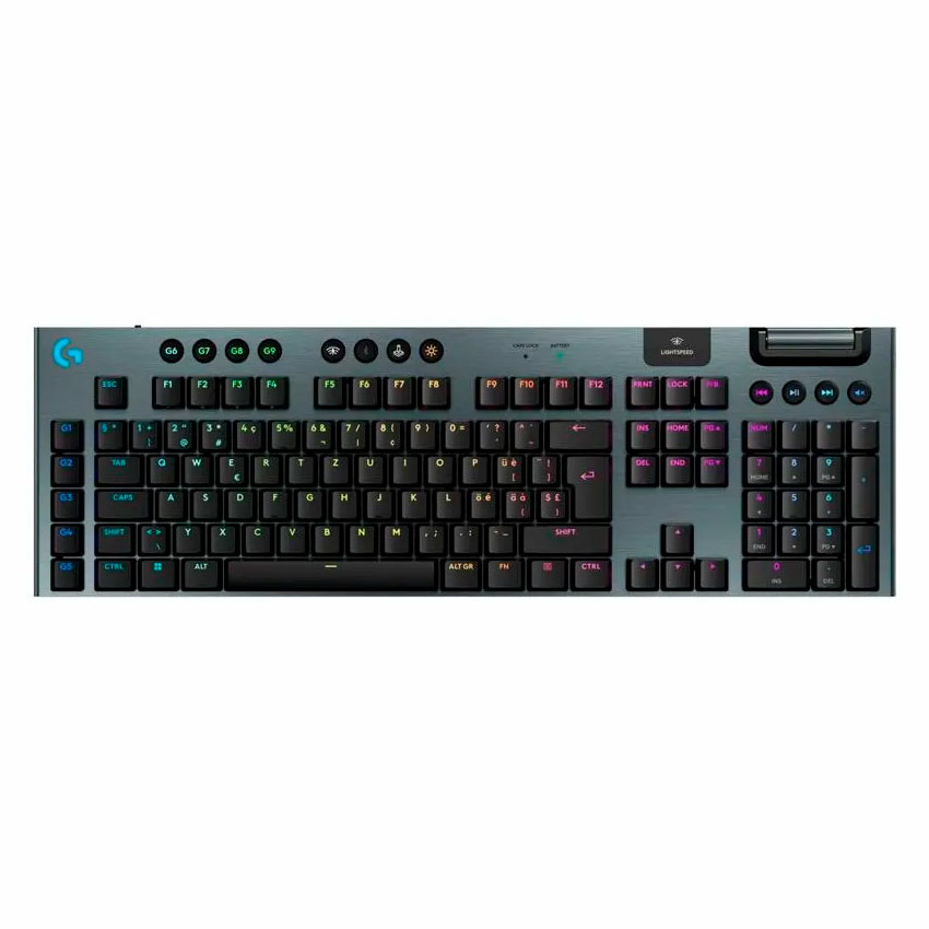 TECLADO LOGITECH G915 X LIGHTSPEED/BT LIGHTSYNC RGB / KEYCONTROL BLACK - 1