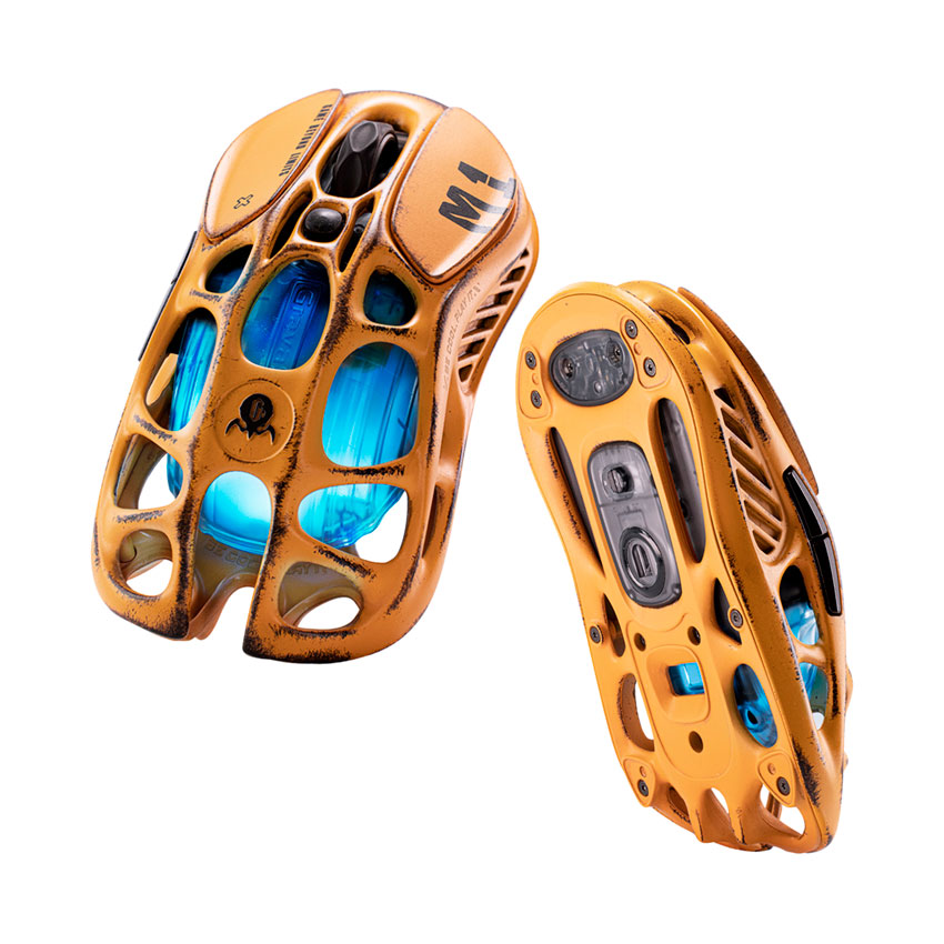 MOUSE GRAVASTAR MERCURY M1 PRO BATTLE WORN YELLOW - 4