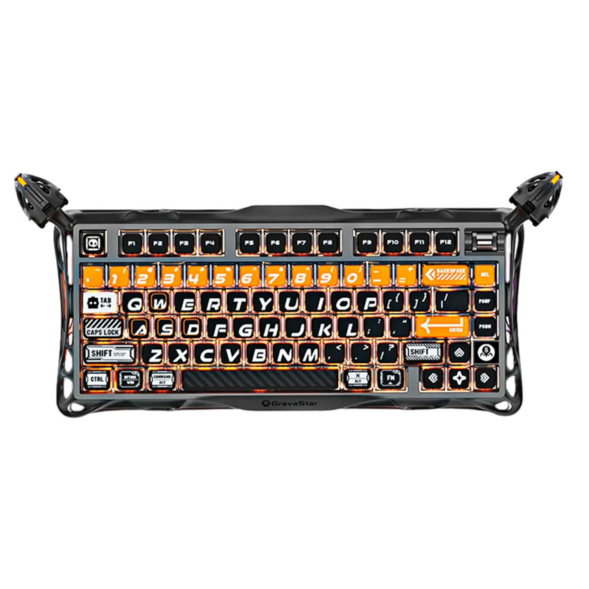 TECLADO GRAVASTAR MERCURY K1 PRO INALÁMBRICO INGLÉS CYBERFLARE - 1