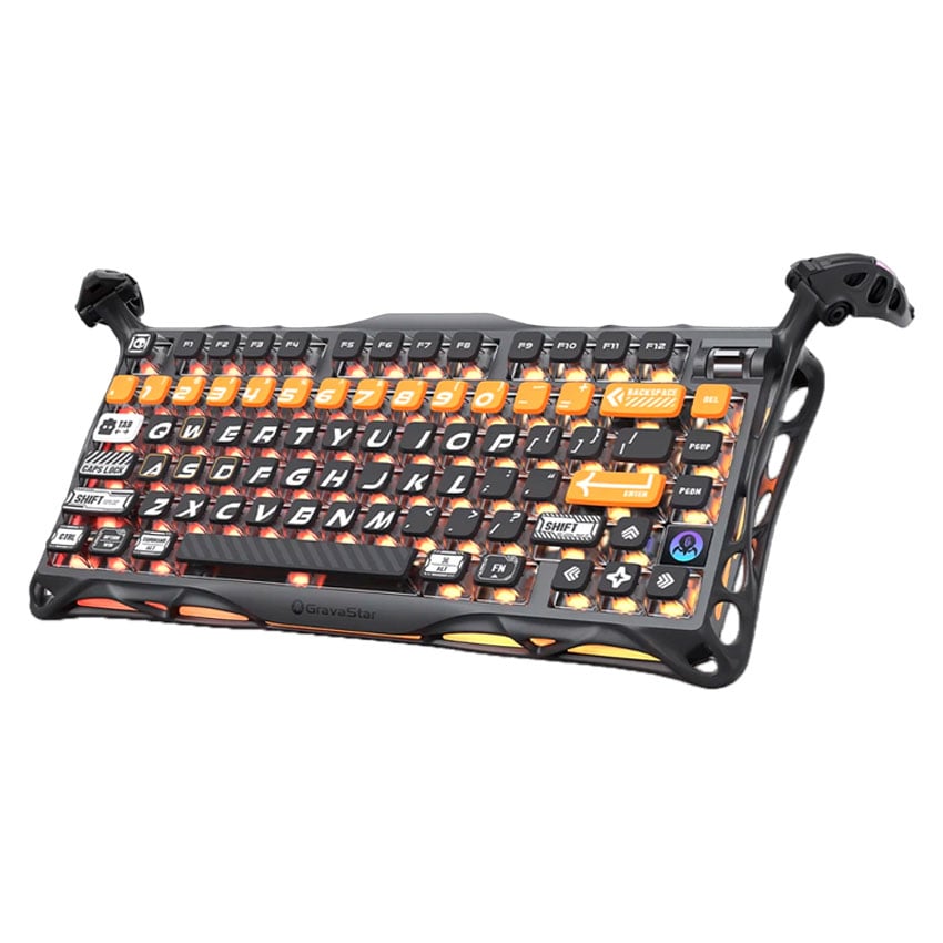 TECLADO GRAVASTAR MERCURY K1 PRO INALÁMBRICO INGLÉS CYBERFLARE - 2