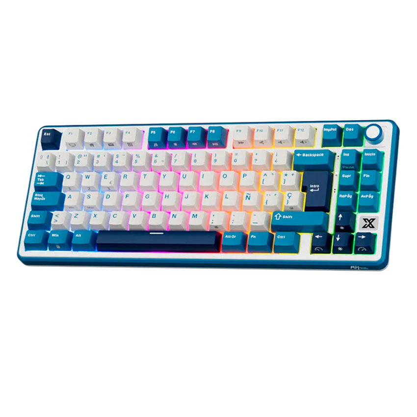 TECLADO ROYAL KLUDGE RK X87 CABLEADO BLUE - CREAMY SWITCH - 2