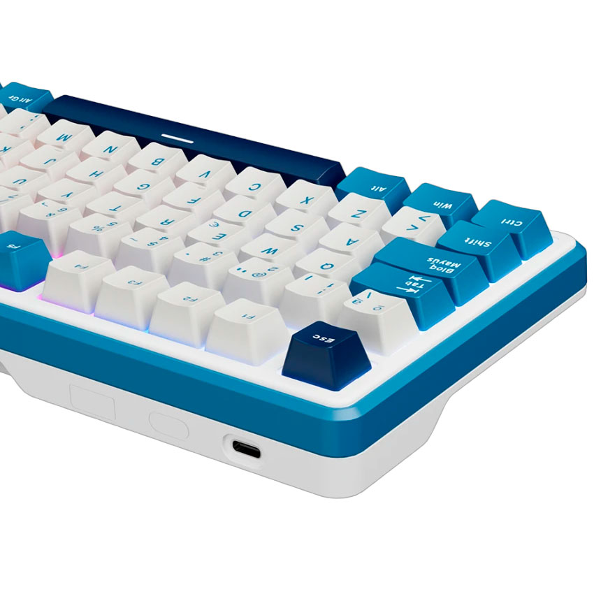 TECLADO ROYAL KLUDGE RK X87 CABLEADO BLUE - CREAMY SWITCH - 4