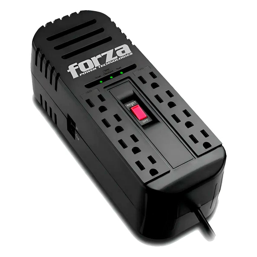 ESTABILIZADOR FORZA FVR-2202 8 TOMAS 2200VA/1100W 220V - 1