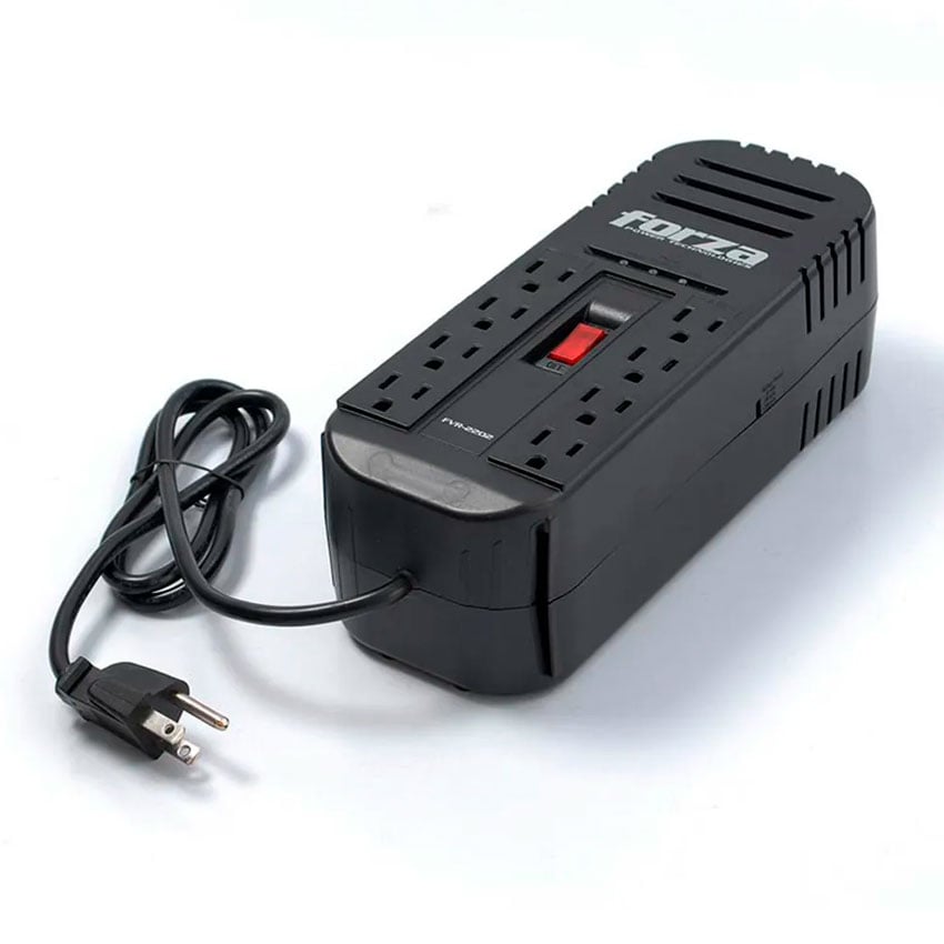 ESTABILIZADOR FORZA FVR-2202 8 TOMAS 2200VA/1100W 220V - 2
