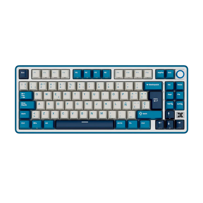 TECLADO ROYAL KLUDGE RK X87 INALÁMBRICO BLUE - CREAMY SWITCH - 3