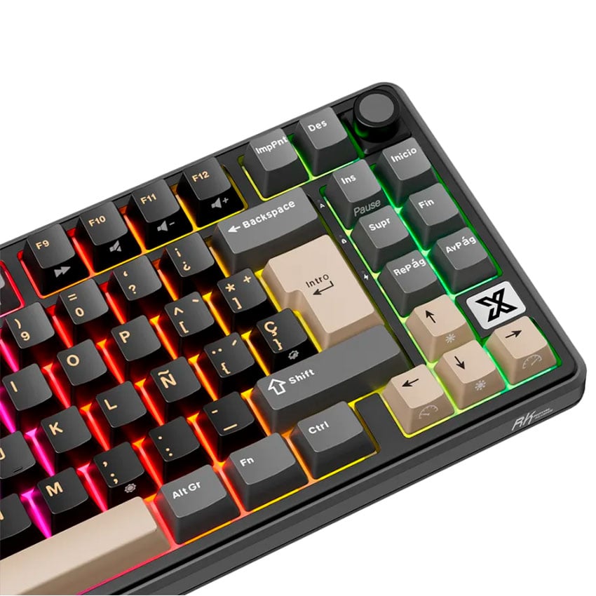 TECLADO ROYAL KLUDGE RK X87 INALÁMBRICO PHANTOM - CREAMY SWITCH - 4