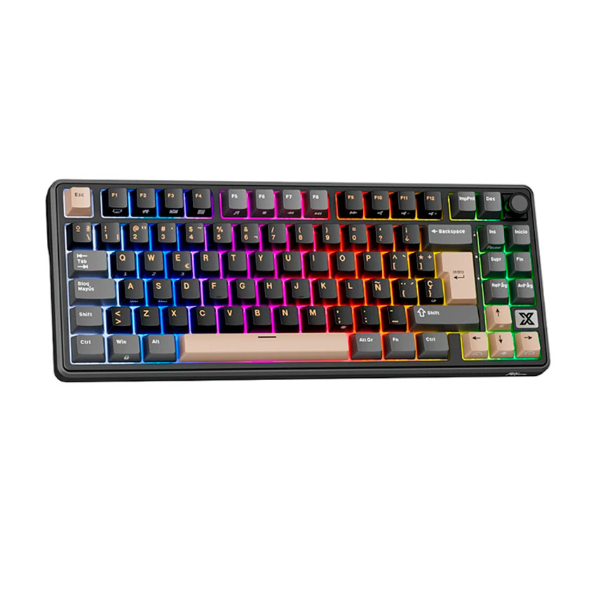 TECLADO ROYAL KLUDGE RK X87 INALÁMBRICO PHANTOM - BEIGE SWITCH - 2