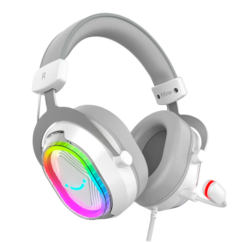 AUDIFONO FIFINE AMPLIGAME H13 USB RGB BLANCO - 2
