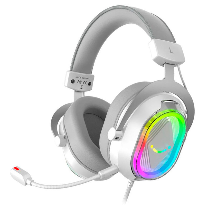 AUDIFONO FIFINE AMPLIGAME H13 USB RGB BLANCO - 3