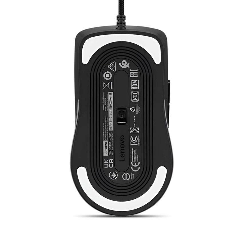 MOUSE GAMER LENOVO M210 RGB USB NEGRO, SENSOR ÓPTICO PAW3333, 8000 DPI - 5