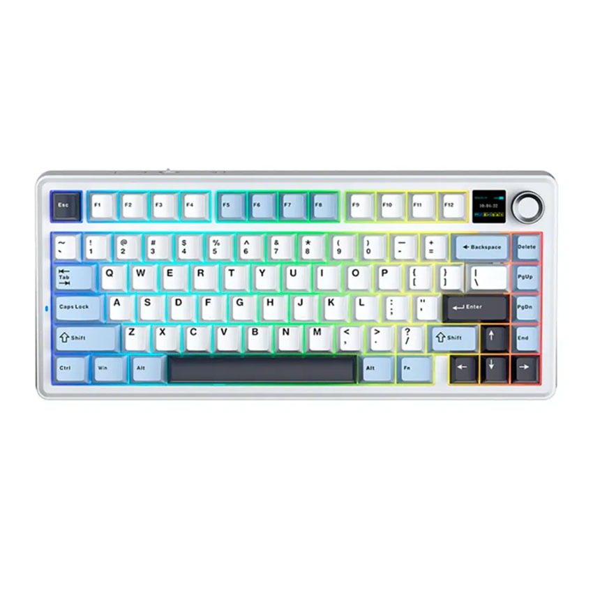 TECLADO AULA F75 MAX WIRELESS WHITE/BLUE/DARK (SW GREEN) - 1