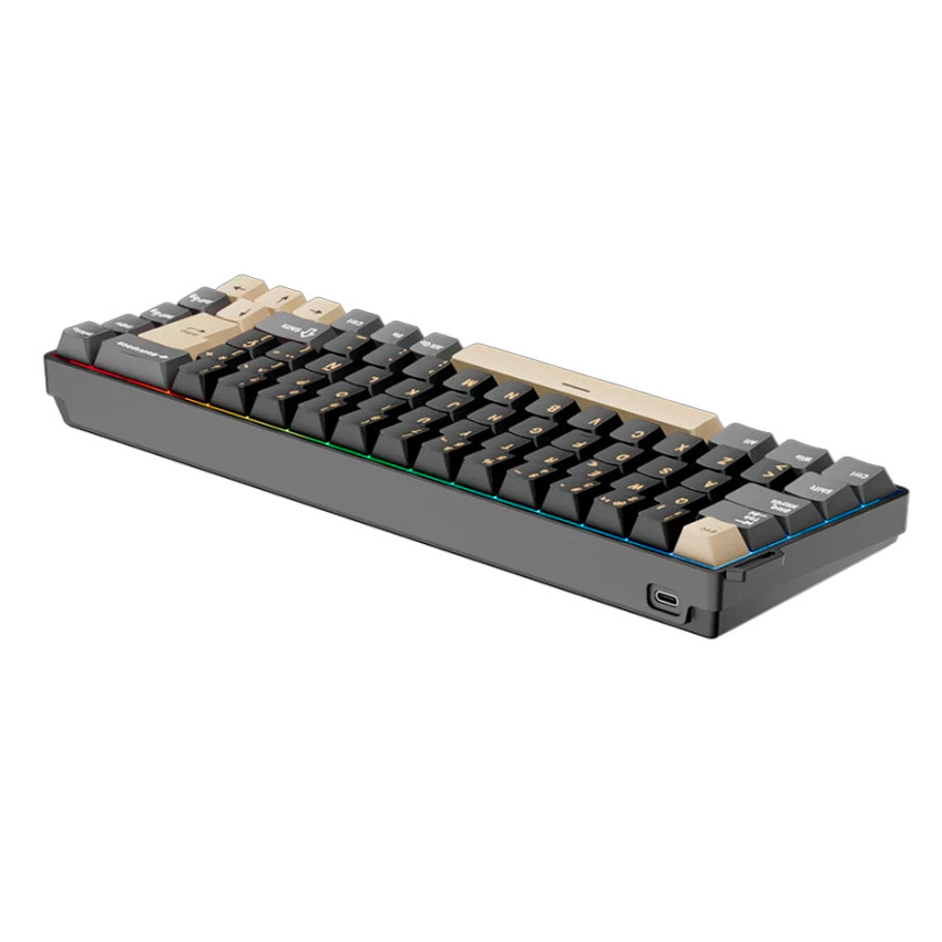 TECLADO ROYAL KLUDGE RK68 HE CABLEADO ESPAÑOL PHANTOM - MINT MAGNETIC SWITCH - 4