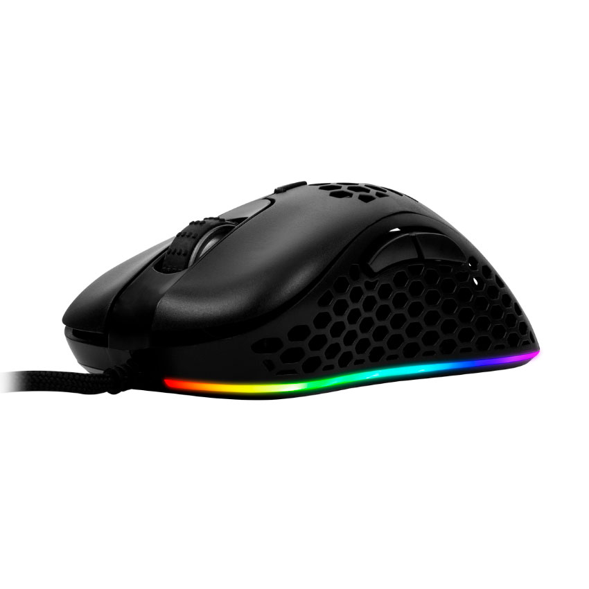 MOUSE AULA F810 GAMING RGB 6400 DPI USB CABLEADO NEGRO - 5