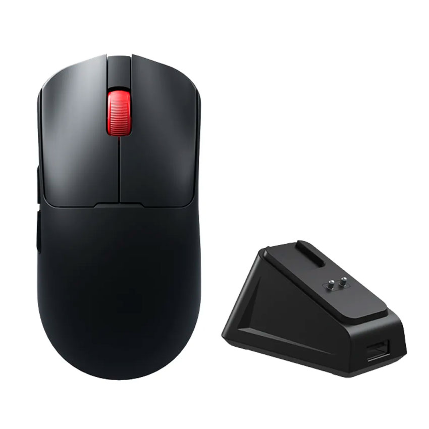 MOUSE AULA SC380 PRO WIRELESS RGB 12000 DPI CON BASE NEGRO - 1