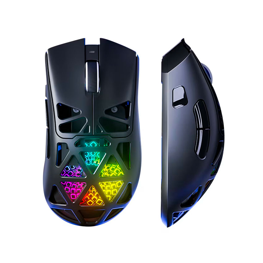 MOUSE AULA SC620 RGB INALÁMBRICO 12K DPI BLACK - 2
