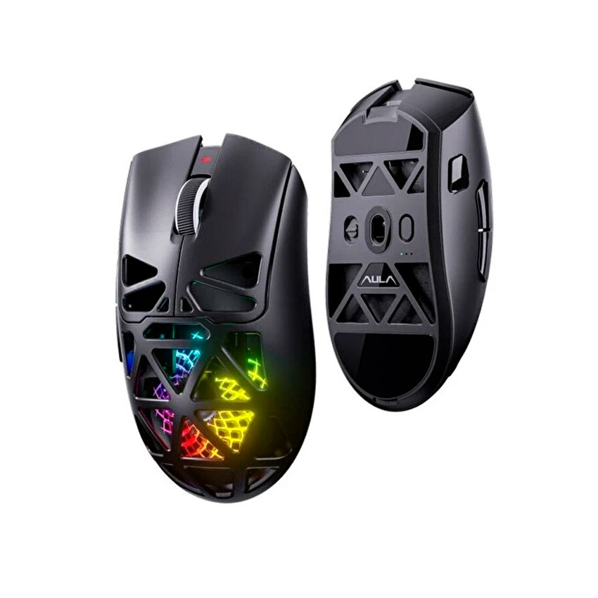 MOUSE AULA SC620 RGB INALÁMBRICO 12K DPI BLACK - 3