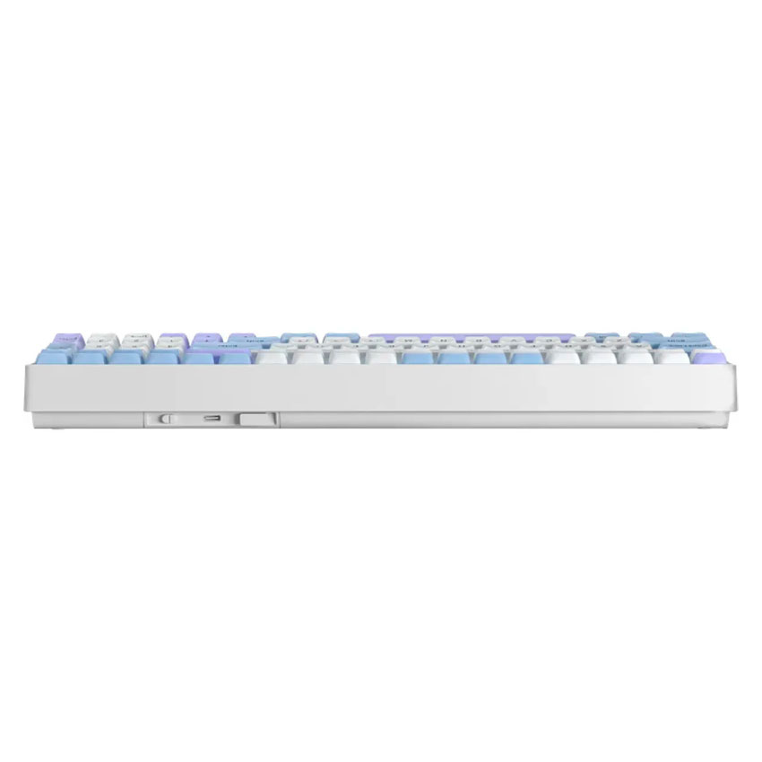 TECLADO AULA S100 PRO INALÁMBRICO INGLÉS LIGHT BLUE/WHITE/DARK PURPLE - RED SWITCH - 4