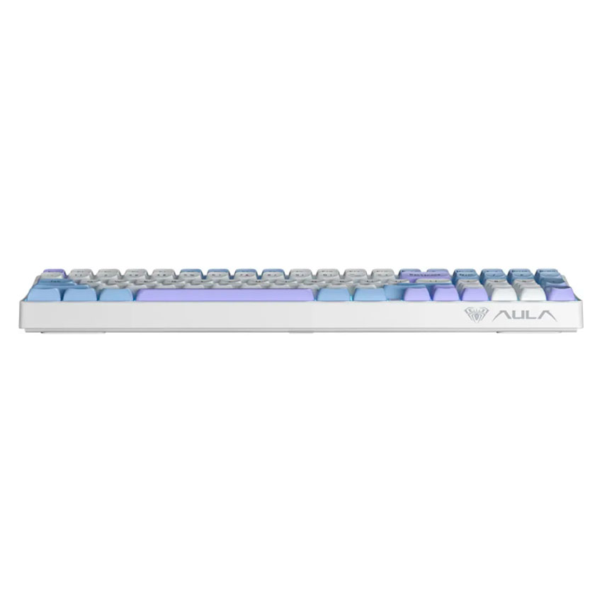TECLADO AULA S100 PRO INALÁMBRICO INGLÉS LIGHT BLUE/WHITE/DARK PURPLE - RED SWITCH - 5