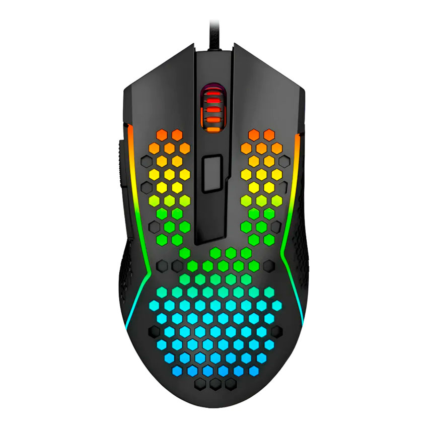 MOUSE REDRAGON M987-K REAPING RGB 12400 DPI CABLEADO NEGRO - 1