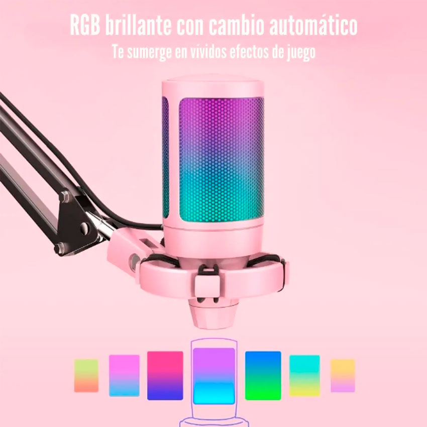 MICRÓFONO FIFINE A6T PINK SOPORTE DE BRAZO - 4