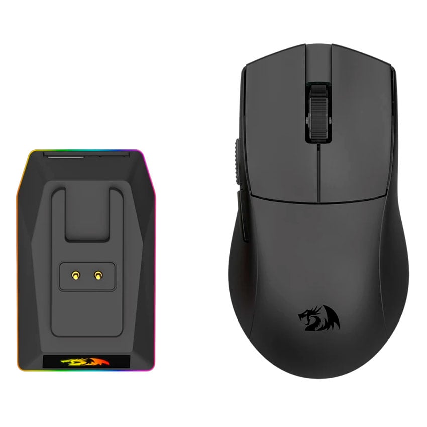 MOUSE REDRAGON K1NG M999 ULTRA BLACK CON BASE DE CARGA - 3