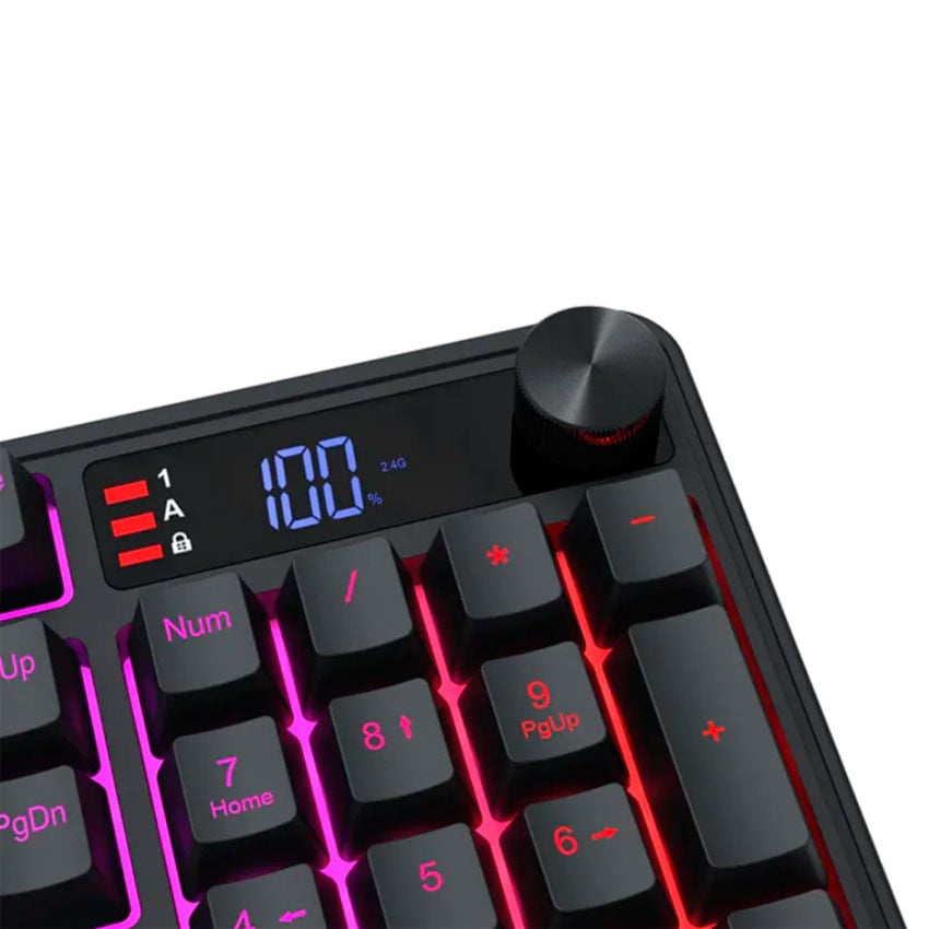 TECLADO REDRAGON VOLCANO K526 PRO INALÁMBRICO ESPAÑOL BLACK - 3