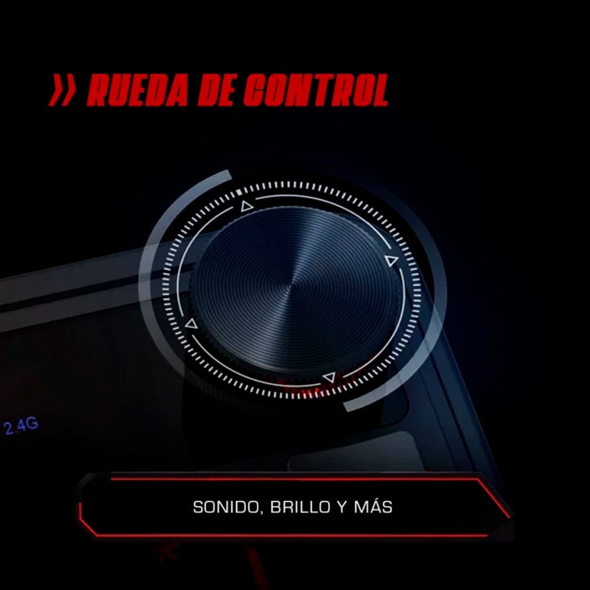 TECLADO REDRAGON VOLCANO K526 PRO INALÁMBRICO ESPAÑOL BLACK - 6