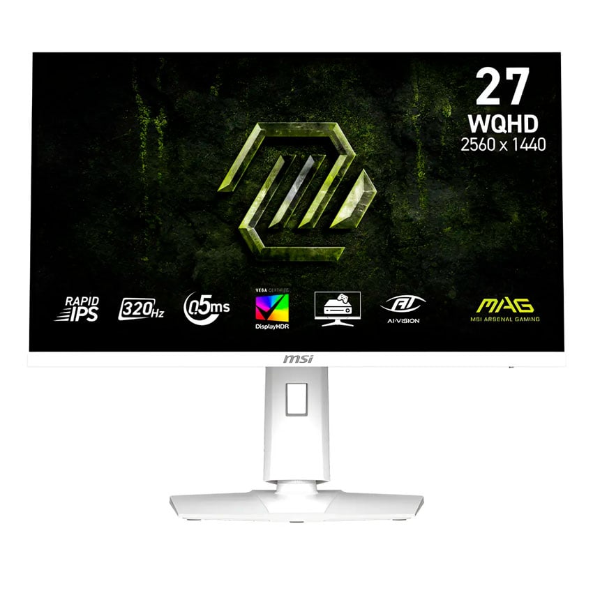 MONITOR GAMER MSI MAG 274QRFW X32 27 WQHD RAPID IPS 320HZ 0.5MS BLANCO - 1
