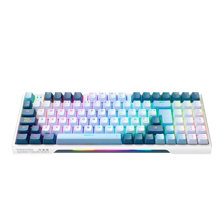TECLADO MECÁNICO GAMER MACHENIKE K500 PRO RGB INALÁMBRICO TRIPLE CONEXIÓN SWITCH BROWN - 3