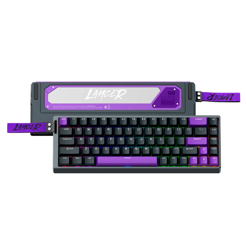 TECLADO MAGNÉTICO CABLEADO MACHENIKE LANCER68 SW KAILH GRISES - 1