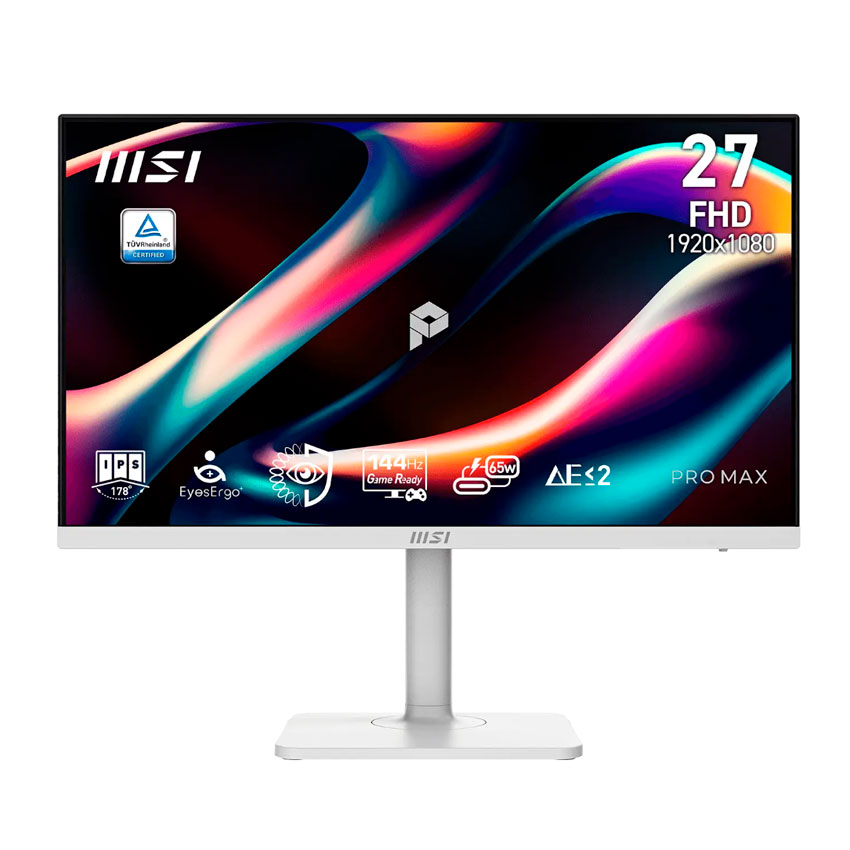 MONITOR MSI PRO 27' FHD 144HZ IPS 1MS USB-C 65W PIVOT PRO MAX 271PHW E14 - 1