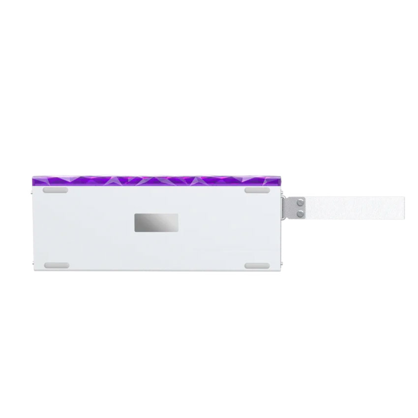 TECLADO GAMER MAGNÉTICO AULA HERO68HE SWITCH SILVER RGB GASKET 8000HZ BLANCO TRANSPARENTE - 6
