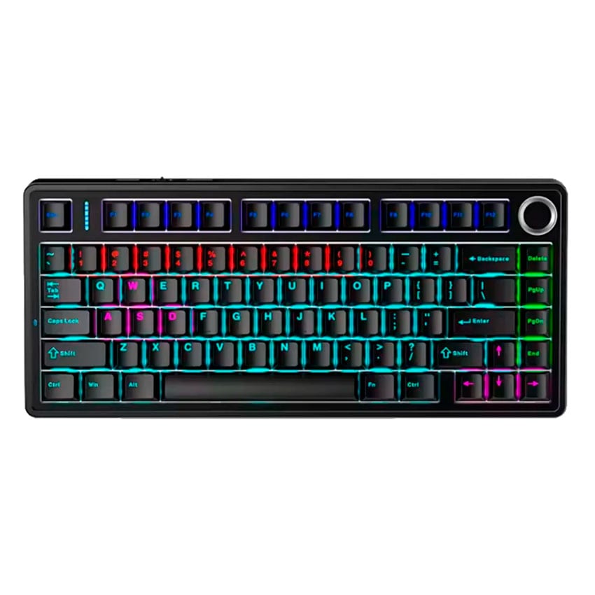 TECLADO MECÁNICO AULA F75 75% RGB RAINBOW USB-C - 1